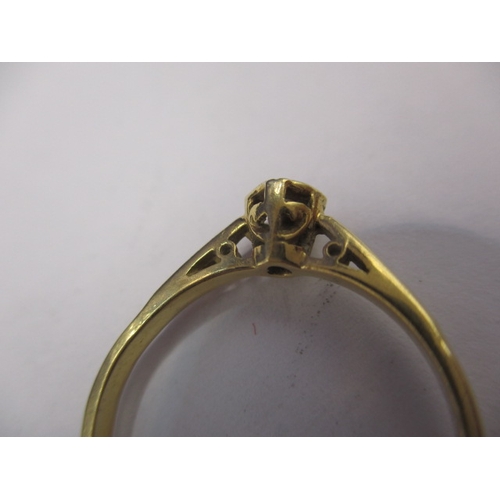 20 - A vintage 18ct gold and platinum diamond solitaire ring, approx. ring size ‘N’, approx. weight 2.1g,... 