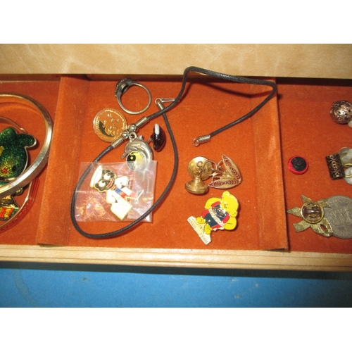 247 - Two jewellery boxes with contents of costume jewellery, all in used condition