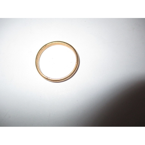 37 - A vintage 22ct yellow gold wedding band, approx. ring size ‘T’, approx. width 2.8mm, approx. weight ... 