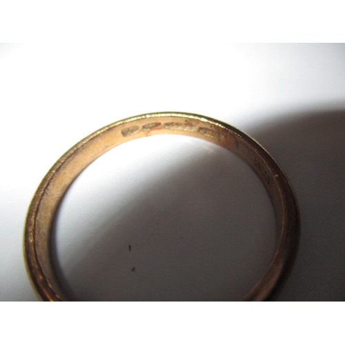 37 - A vintage 22ct yellow gold wedding band, approx. ring size ‘T’, approx. width 2.8mm, approx. weight ... 