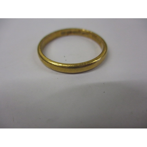 37 - A vintage 22ct yellow gold wedding band, approx. ring size ‘T’, approx. width 2.8mm, approx. weight ... 