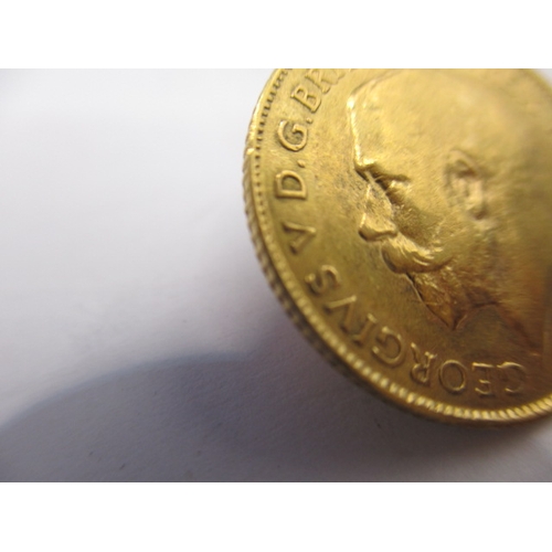 170 - A George V gold half sovereign dated 1914, a circulated coin with fine definition of features