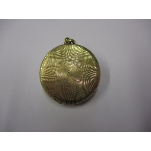 91 - A Victorian yellow metal memorial locket, inscribed James Copdock born 2nd Sept 1798, died 19th Dec ... 