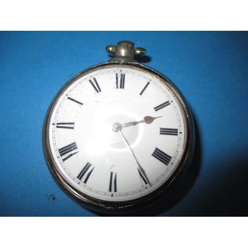 113 - A Victorian silver cased fusee pocket watch by J White, London, number 30779, and several other exam... 