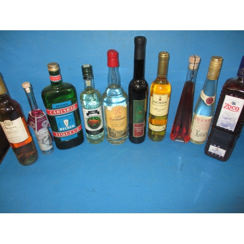 358 - A quantity of mixed spirits and liqueurs, all unopened and with contents