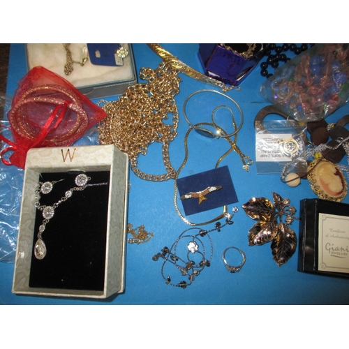 248 - A large quantity of vintage costume jewellery and watches, all in pre-owned condition, watches not t... 