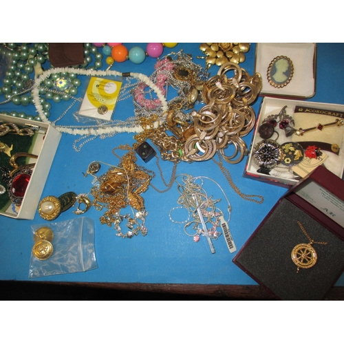 248 - A large quantity of vintage costume jewellery and watches, all in pre-owned condition, watches not t... 