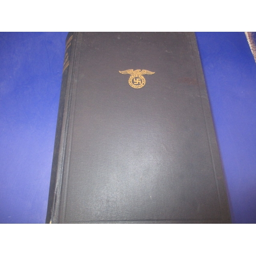 270 - A 1936 German edition of Adolf Hitler’s Mein Kamph, hardback and in pre-owned condition with use-rel... 