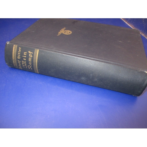 270 - A 1936 German edition of Adolf Hitler’s Mein Kamph, hardback and in pre-owned condition with use-rel... 