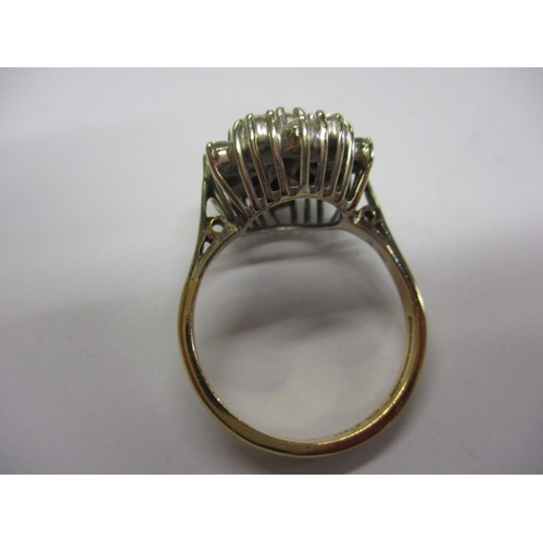 26 - A vintage 22ct gold and diamond cluster ring, approx. ring size ‘R’, approx. weight 7.5g, in good us... 