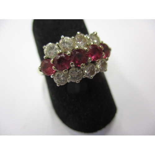 27 - A vintage 18ct yellow gold diamond and ruby ring, approx. ring size ‘P’, approx. weight 4.5g in good... 