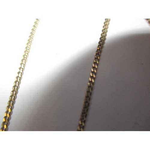 66 - A 9ct gold necklace with cultured pearl pendant, approx. linear length 40cm, approx. weight of chain... 