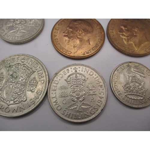 209 - A parcel of near uncirculated pre-decimal coins, to include part silver examples, from a private col... 