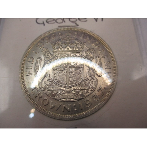 196 - A parcel of 1937 part silver crowns, to include a Commonwealth of Australia unc example, from a priv... 