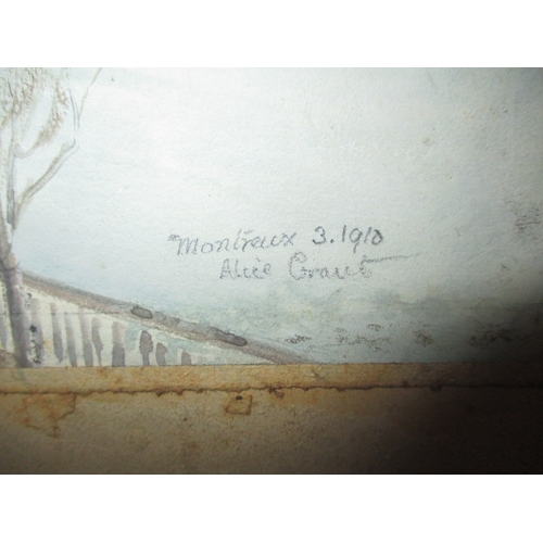 306 - Two vintage watercolours, both signed Alice Grant, both unframed, in pre-owned condition