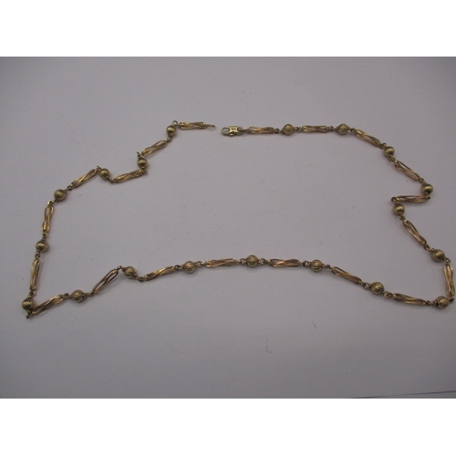 67 - A vintage 9ct yellow gold necklace, approx. linear length 55cm, approx. weight 15.3g , in useable pr... 