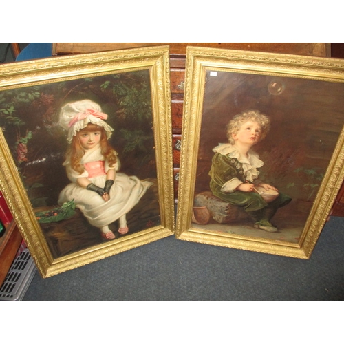 301 - Two 19th century pears prints, approx. frame size  82x60, both in good pre-owned condition