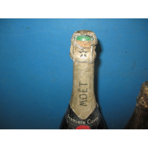 350 - A magnum of Moet & Chandon champagne and a 75cl bottle by Miles & Miles, both cellar stored