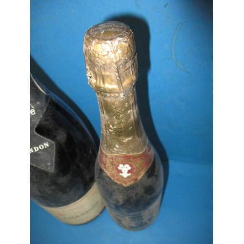 350 - A magnum of Moet & Chandon champagne and a 75cl bottle by Miles & Miles, both cellar stored