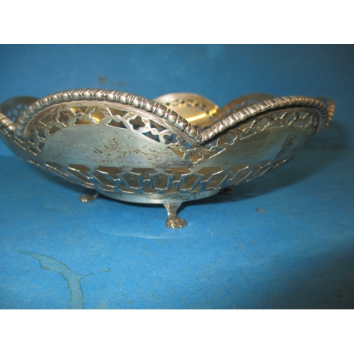 228 - A vintage sterling silver bowl, with pierced decoration, approx. diameter 17.5cm, approx. weight 198... 