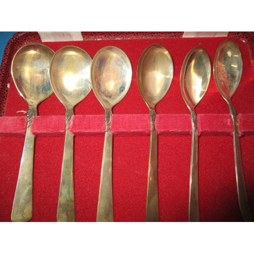 239 - Two boxed sets of white metal spoons, approx. gross parcel weight 179g in useable pre-owned conditio... 