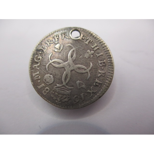 182 - A Charles II half crown dated 1671 and a sixpence dated 1681, both circulated coins with fine defini... 