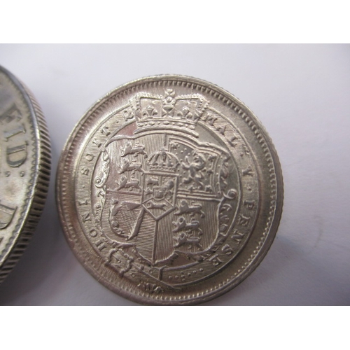 184 - 3 George III silver coins, to include a half crown dated 1817and 2 shillings, dated 1816-1817  all i... 