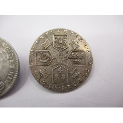 185 - 4 Antique silver coins, to include a William III sixpence dated 1696 a George III sixpence dated 178... 