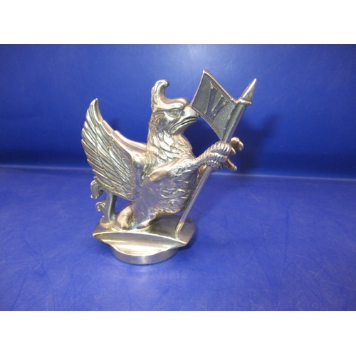 260 - A genuine early 20th century Vauxhall Griffin car mascot, by Joseph Frey Ltd Birmingham, with reg No... 