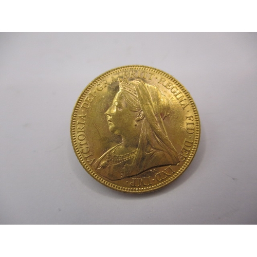 126 - A Victorian gold sovereign dated 1901, a circulated coin with fine definition of features