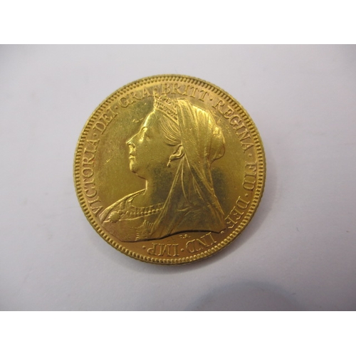 130 - A Victorian gold sovereign dated 1898, a circulated coin with fine definition of features