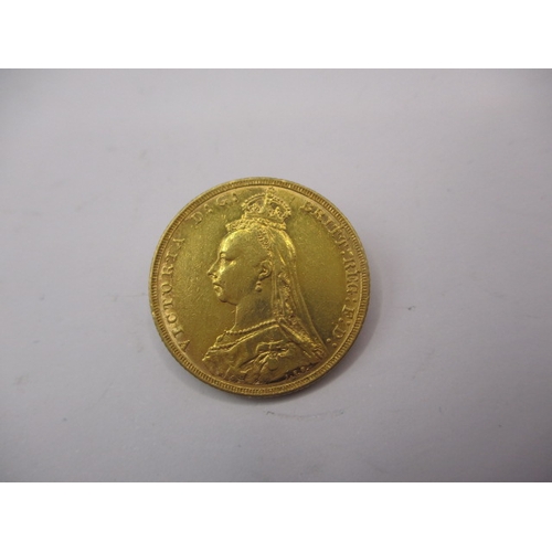 131 - A Victorian gold sovereign dated 1892, a circulated coin with fine definition of features