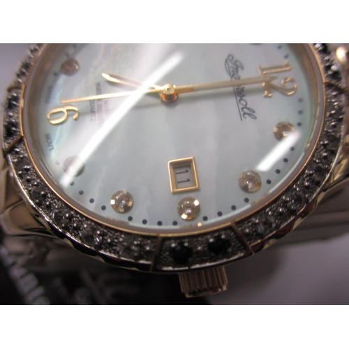 112 - An Ingersol Gems wrist watch, in current working order with box and papers