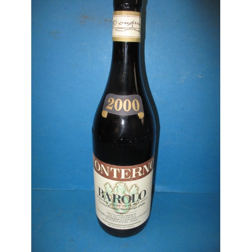 352 - 2000 Giacomo Conterno Barolo, 75cl bottle, cellar stored and a bottle of 1983 Moet & Chandon champag... 