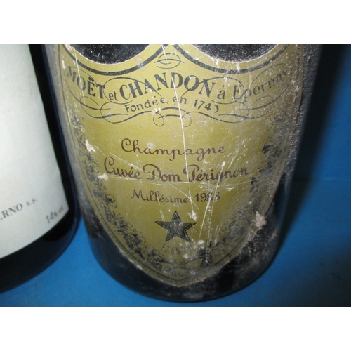 352 - 2000 Giacomo Conterno Barolo, 75cl bottle, cellar stored and a bottle of 1983 Moet & Chandon champag... 