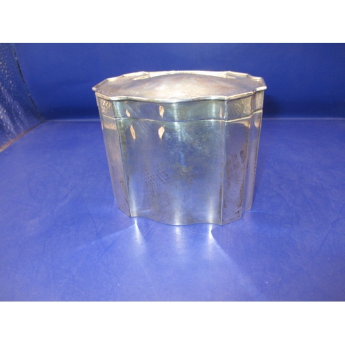 230 - An Art Deco sterling silver tea caddy, approx. weight 207g in good pre-owned condition