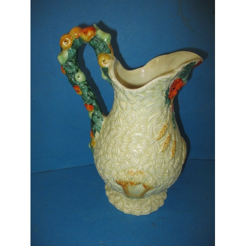 262 - A Clarice Cliff Celtic Harvest pattern jug, approx. height 23cm in good pre-owned condition