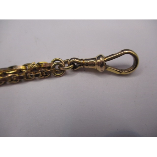 68 - An Antique 9ct gold guard chain, approx. linear length 138cm, approx. weight 23.2g, in useable pre-o... 