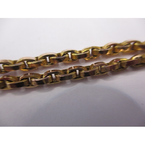 68 - An Antique 9ct gold guard chain, approx. linear length 138cm, approx. weight 23.2g, in useable pre-o... 