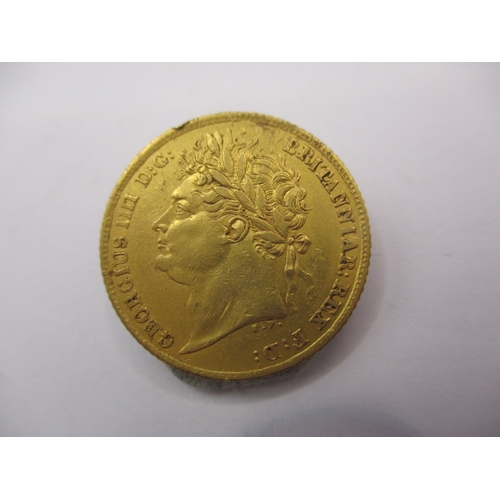 151 - A George IIII gold half sovereign dated 1825, a circulated coin with very fine definition of feature... 