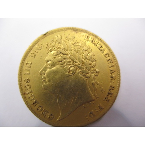 151 - A George IIII gold half sovereign dated 1825, a circulated coin with very fine definition of feature... 