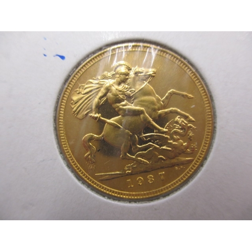 154 - A George VI proof gold sovereign and half sovereign , dated 1937, having smooth edge, in sealed coll... 