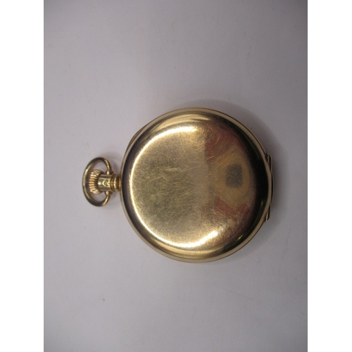 108 - A vintage 9ct gold cased hunter pocket watch, inner and outer cases marked, in current working order