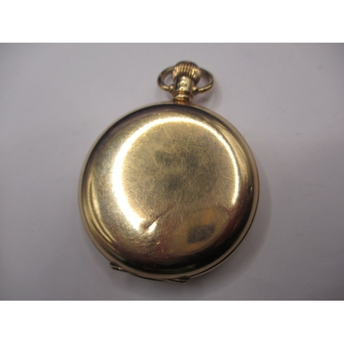 108 - A vintage 9ct gold cased hunter pocket watch, inner and outer cases marked, in current working order