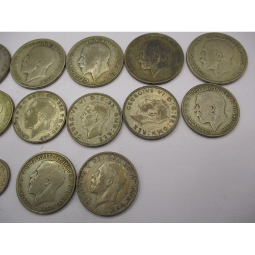 191 - A parcel of pre-47 part silver coins, approx. gross parcel weight 213g, all in circulated condition