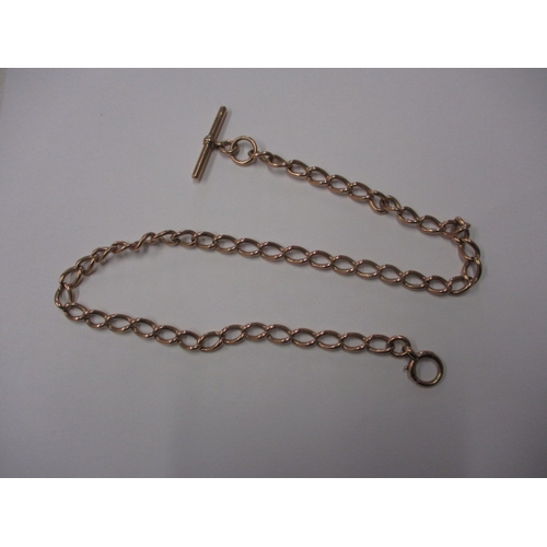 100 - An antique 9ct yellow gold Albert chain, approx. linear length 50cm, approx. weight 50.8g in good pr... 