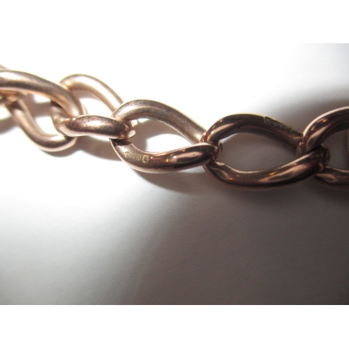 100 - An antique 9ct yellow gold Albert chain, approx. linear length 50cm, approx. weight 50.8g in good pr... 