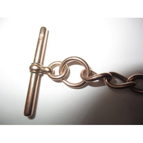 100 - An antique 9ct yellow gold Albert chain, approx. linear length 50cm, approx. weight 50.8g in good pr... 