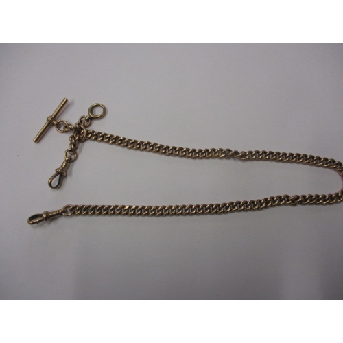 101 - An antique 9ct yellow gold Albert chain, approx. linear length 39cm ,approx. weight 44.9g in good pr... 