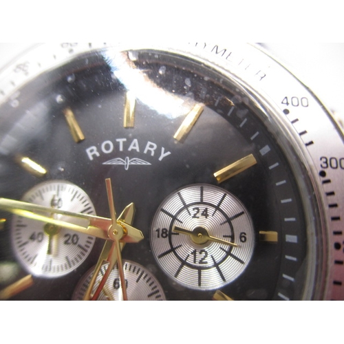 111 - A Rotary chronograph, having new battery and water proof test, in good working order with general us... 